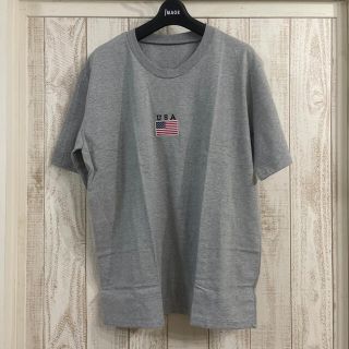 〜**＊**＊*アッシュグレイカラー・アップリケ半袖Ｔシャツ*＊**＊**〜(Tシャツ(半袖/袖なし))