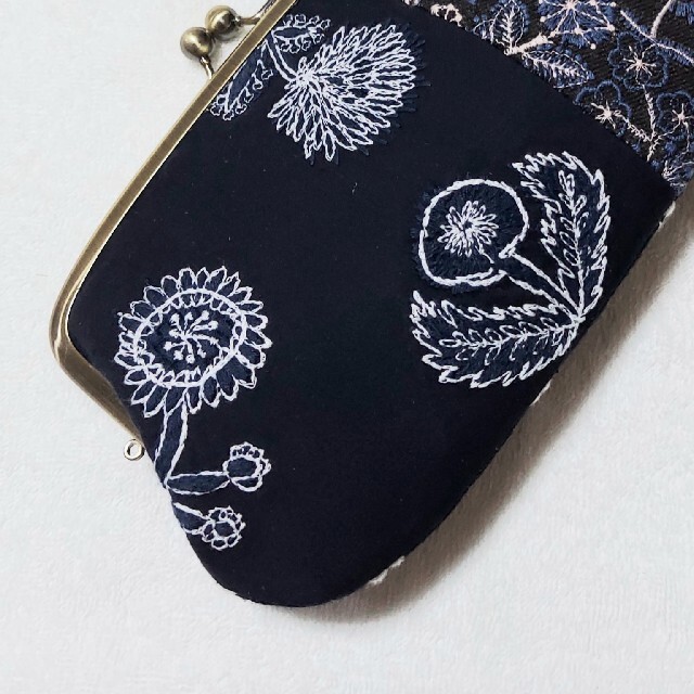 ミナペルホネンハンドメイド 親子がま口長財布