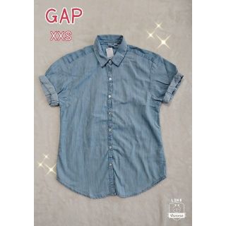 ギャップ(GAP)のGAP レディース 半袖 シャツ デニム 薄地 (シャツ/ブラウス(長袖/七分))