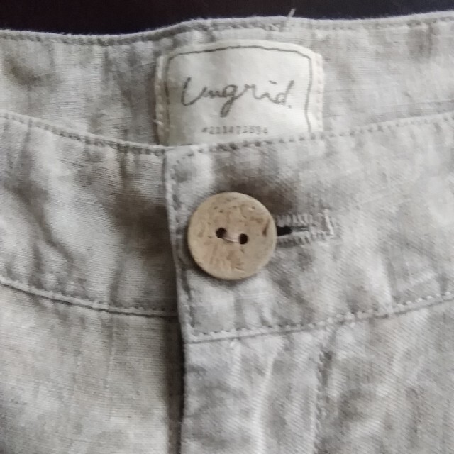 Ungrid(アングリッド)のアングリッド　フラワープリント　リネン　パンツ レディースのパンツ(カジュアルパンツ)の商品写真