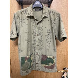 ダブルアールエル(RRL)の【最終値下げ】ダブルアールエル RRL ミリタリーアロハシャツ(シャツ)