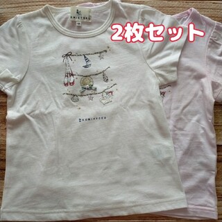 クミキョク(kumikyoku（組曲）)の組曲KUMIKYOKU  色違いTシャツ2枚セット　size 120(Tシャツ/カットソー)