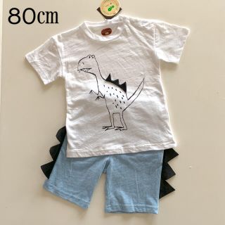 ザラキッズ(ZARA KIDS)の恐竜セットアップ　ダイナソー上下セット(Ｔシャツ)