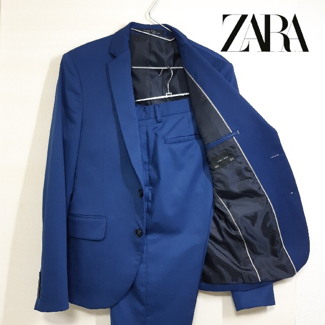 【希少ローマ製】ZARA ザラ ブラックスーツ  フォーマル 2XL相当