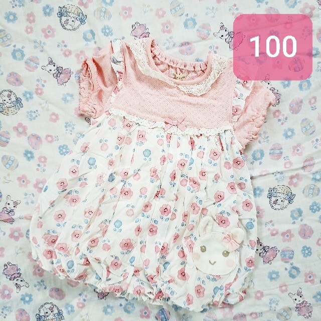 coeur a coeur(クーラクール)のcoeur a coeur　100　バルーンチュニック　ワンピース キッズ/ベビー/マタニティのキッズ服女の子用(90cm~)(Tシャツ/カットソー)の商品写真