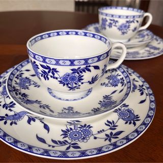 ミントン(MINTON)の【未使用美品】ミントン★ブルーデルフト★トリオ　ペア(食器)