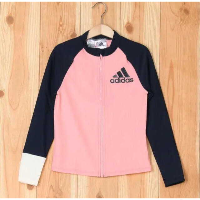 adidas(アディダス)の新品 adidas アディダス　キッズ　ガールズ　ラッシュガード　水着 キッズ/ベビー/マタニティのキッズ服女の子用(90cm~)(水着)の商品写真