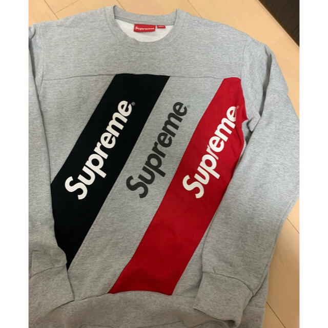 激レアL！15ss supreme athletic split スウェット灰