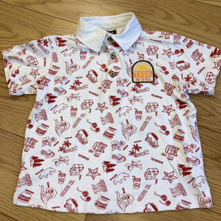 ザショップティーケー(THE SHOP TK)のTK  SAPKID  総柄ポロシャツ  120(Tシャツ/カットソー)