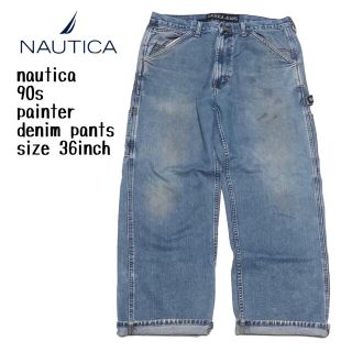 ノーティカ(NAUTICA)の90s NAUTICA ノーティカ　ノーチカ　デニムパンツ　ペインターパンツ(デニム/ジーンズ)