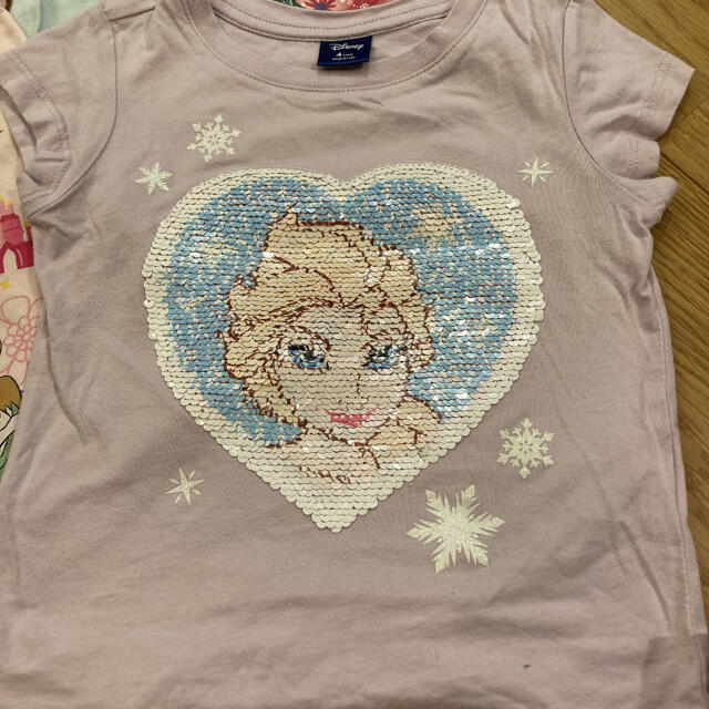 Disney(ディズニー)のディズニー　プリンセス　アナ雪　 Tシャツ　100-110cm 4歳 キッズ/ベビー/マタニティのキッズ服女の子用(90cm~)(Tシャツ/カットソー)の商品写真