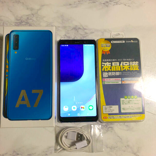 GALAXY A7 ブルー 64GB SiMフリー(スマートフォン本体)