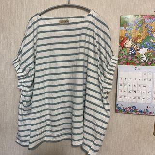 サマンサモスモス(SM2)のかお様専用＊SM2＊ボーダー袖ギャザーブラウス(Tシャツ(長袖/七分))