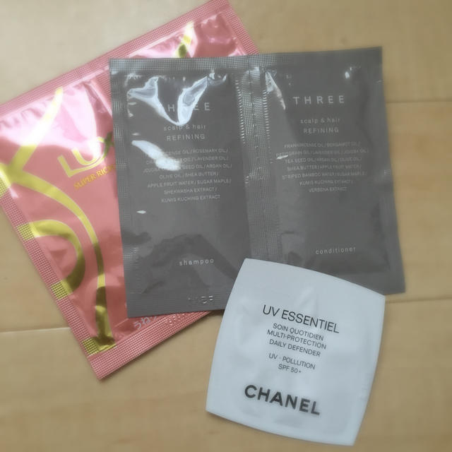 CHANEL(シャネル)のCHANEL乳液サンプル♡THREEも♡ コスメ/美容のスキンケア/基礎化粧品(乳液/ミルク)の商品写真