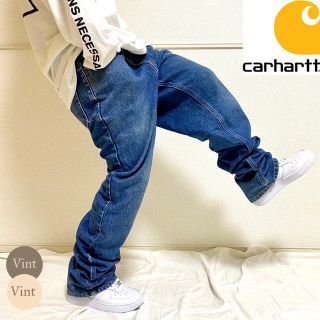 カーハート(carhartt)のメキシコ製 カーハート ストーンウォッシュ デニムパンツ ワイド バギーパンツ(デニム/ジーンズ)