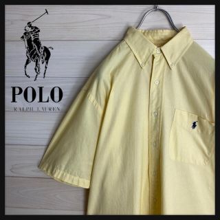 ラルフローレン(Ralph Lauren)の【ビッグシルエット】ラルフローレン☆刺繡ロゴ入り半袖シャツ 定番カラー 90s(シャツ)