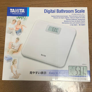新品未開封　タニタ デジタルヘルスメーター HD-661-WH ホワイト体重計(体重計)