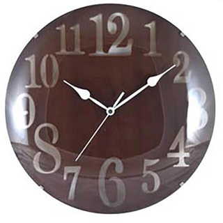 掛け時計　レトロ  ブラウン(掛時計/柱時計)