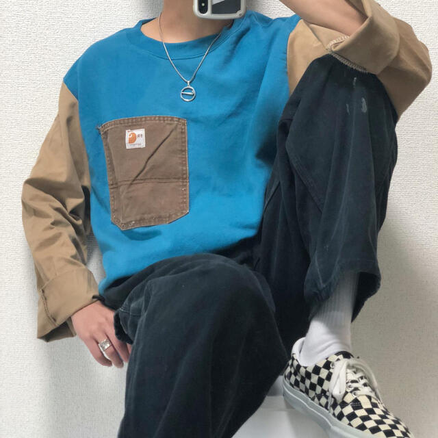 希少 黒 Carhartt カーハート ペインターパンツ ブラック カーゴパンツ
