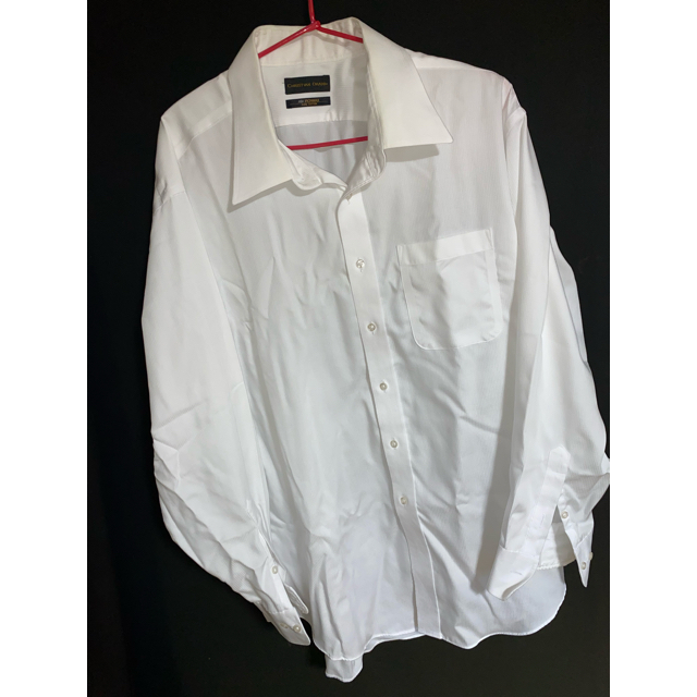 青山(アオヤマ)のCHRISTIAN ORANI長袖ワイシャツ★白ストライプ4L メンズのトップス(シャツ)の商品写真