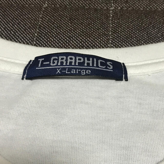 T-GRAPHICS メンズXL  シャツ  白　no11 メンズのトップス(Tシャツ/カットソー(半袖/袖なし))の商品写真