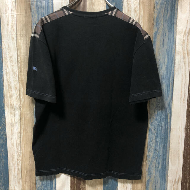 BURBERRY BLUE LABEL(バーバリーブルーレーベル)の【Burberry】バーバリー 半袖Tシャツ  袖ロゴ ノバチェック メンズのトップス(Tシャツ/カットソー(半袖/袖なし))の商品写真