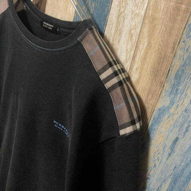 BURBERRY BLUE LABEL(バーバリーブルーレーベル)の【Burberry】バーバリー 半袖Tシャツ  袖ロゴ ノバチェック メンズのトップス(Tシャツ/カットソー(半袖/袖なし))の商品写真