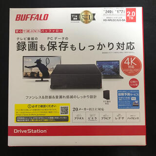 BUFFALO 外付けハードディスク HD-NRLD2.0U3-BA 2.0TB(PC周辺機器)