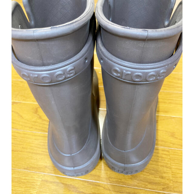 crocs(クロックス)のクロックス　ブラウン　ブーツ　W9(25.0cm) ユニセックス レディースの靴/シューズ(レインブーツ/長靴)の商品写真