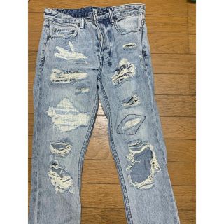 購入半額ksubi - ksubi ダメージデニムパンツ chitchiの通販 by しい
