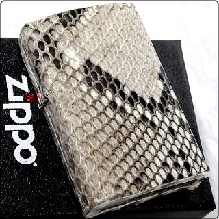 ジッポー(ZIPPO)の送料無料☆zippo☆本錦蛇革巻☆パイソン☆ジッポ(タバコグッズ)