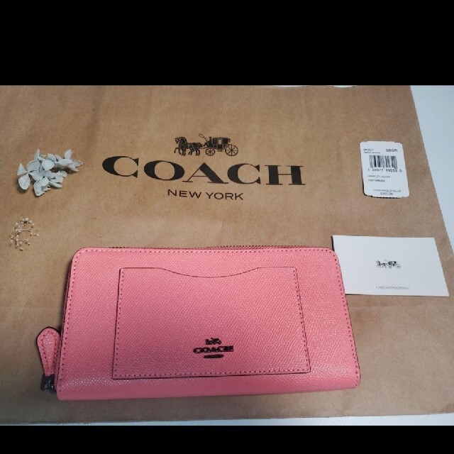 【大人気】COACH コーチ 財布 長財布 ピンク