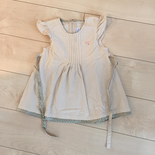 HAKKA(ハッカ)のハッカ ワンピ ベージュ キッズ/ベビー/マタニティのキッズ服女の子用(90cm~)(ワンピース)の商品写真