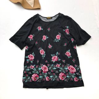 フェイラー(FEILER)の美品❤️ FEILER フェイラー トップス プルオーバー 花柄 L(Tシャツ(半袖/袖なし))