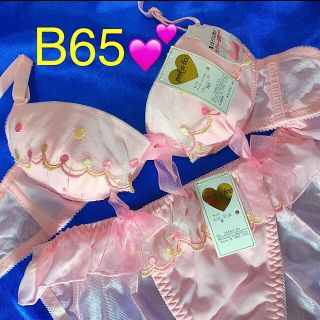 ピーカブー(PEEK-A-BOO)のpeek a boo B65ブラジャー&ショーツ　Mサイズ　B65セット　ピンク(ブラ&ショーツセット)