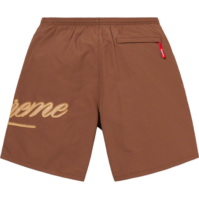 L ブラウン Supreme Mesh Script Water Short