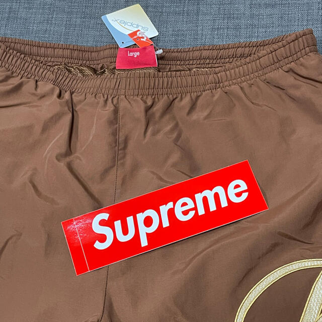 L ブラウン Supreme Mesh Script Water Short