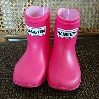 ハンテン(HANG TEN)のHANG TEN  長靴  ピンク  15センチ  レインシューズ(長靴/レインシューズ)