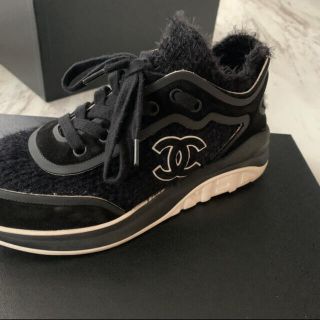 CHANEL - 正規店購入CHANEL シャネル スニーカー ツイード 靴の通販