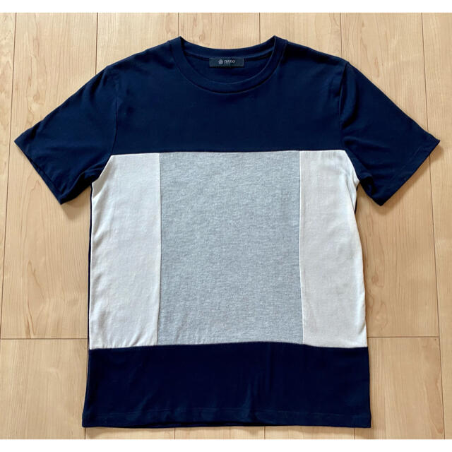 nano・universe(ナノユニバース)の送料無料☆NANO UNIVERSE(ナノ・ユニバース)前切替Tシャツ メンズのトップス(Tシャツ/カットソー(半袖/袖なし))の商品写真