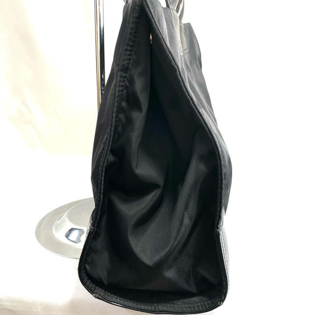 ⭐美品⭐トリーバーチ トートバッグ ナイロン×エナメル ブラック 2