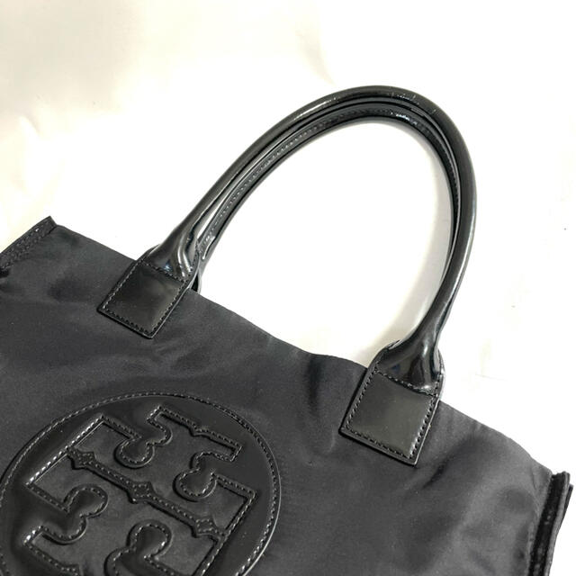 ⭐美品⭐トリーバーチ トートバッグ ナイロン×エナメル ブラック 5