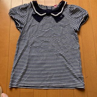 メゾピアノ(mezzo piano)のメゾピアノ　ボーダー　Tシャツ　150 セーラー(Tシャツ/カットソー)