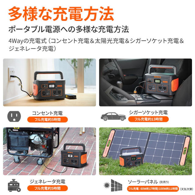 送料無料/新品/未開封 Jackery ジャクリ 最新 ポータブル電源 708