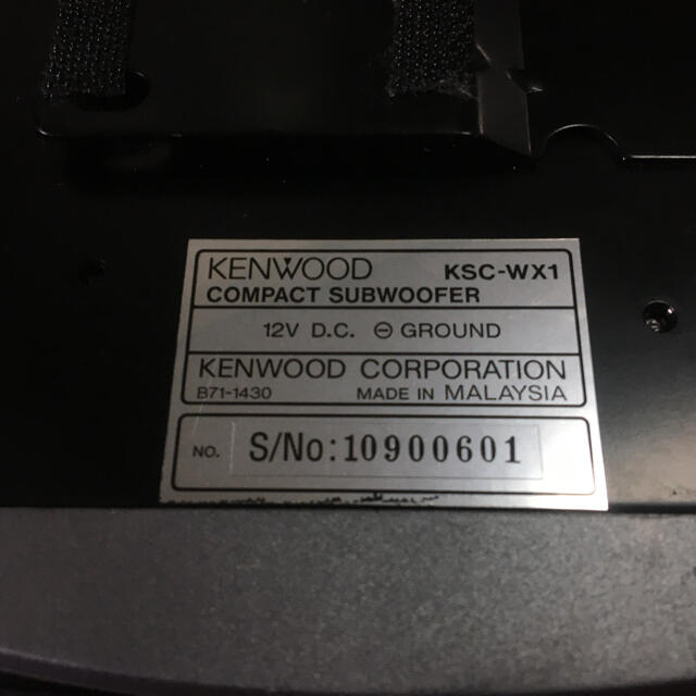 KENWOOD(ケンウッド)のケンウッドサブウーハーリモコン付き 自動車/バイクの自動車(カーオーディオ)の商品写真