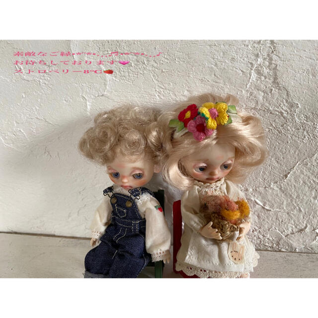 ☆Riru Riru rarara 13センチドール ストロベリー8℃ ハンドメイドのぬいぐるみ/人形(人形)の商品写真