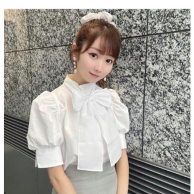 SNIDEL - (店舗限定商品)スナイデル リボンブラウスシャツの通販 by さ ... (店舗限定商品)スナイデル リボンブラウスシャツ