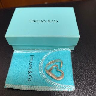 ティファニー(Tiffany & Co.)のティファニー　リング　オープンハート　シルバー(リング(指輪))