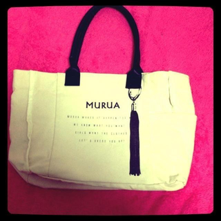 ムルーア(MURUA)のMURUA☆ホワイトトートバッグ(トートバッグ)