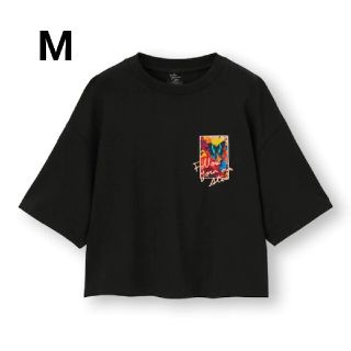 ジーユー(GU)のGU 　蜷川実花　クロップドグラフィックT(Tシャツ(半袖/袖なし))